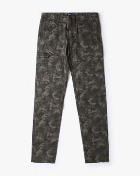 camouflage print cargo pants