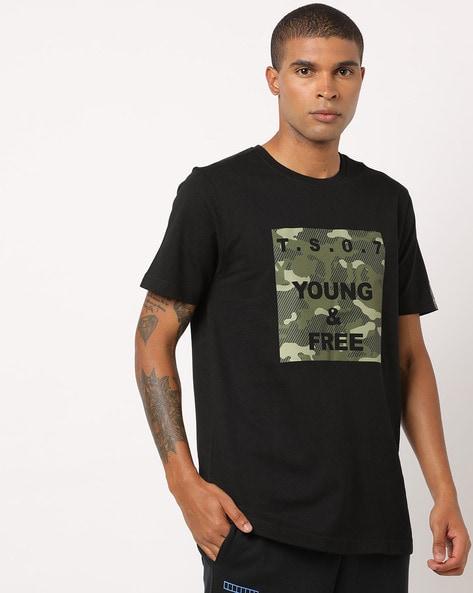 camouflage print crew-neck t-shirt