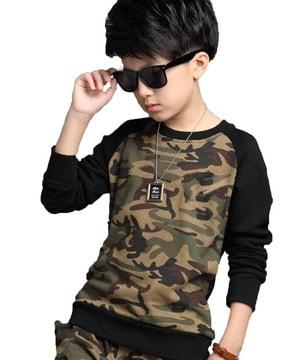 camouflage print crew-neck t-shirt