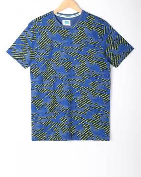 camouflage print crew-neck t-shirt