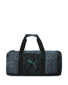 camouflage print duffel bag