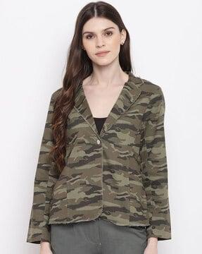 camouflage print jacket