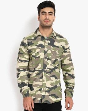 camouflage print jacket