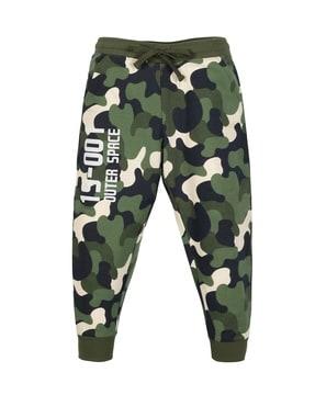 camouflage print joggers track pants