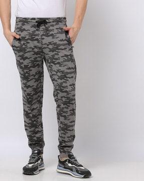 camouflage print joggers with insert pockets