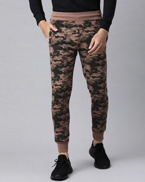 camouflage print joggers with slip pockets
