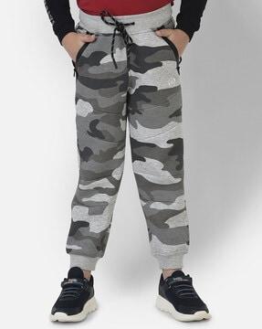 camouflage print joggers