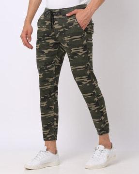 camouflage print joggers