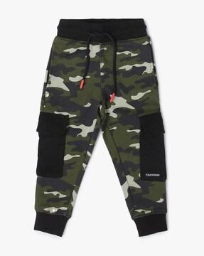 camouflage print joggers