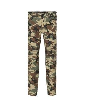 camouflage print skinny fit jeans