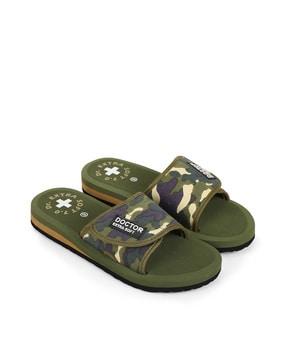 camouflage print sliders