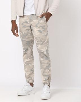 camouflage print slim fit joggers