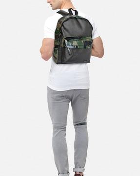 camouflage print travel backpack