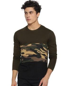 camouflage regular fit t-shirt