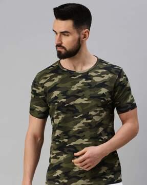 camouflage regular-fit t-shirt