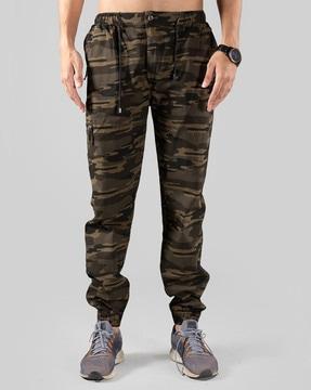 camouflage relaxed fit jogger pants