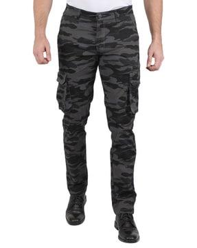 camouflage slim fit cargo pants