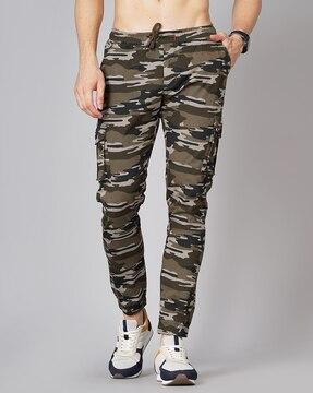 camouflage slim fit cargo pants