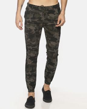 camouflage slim fit jogger pants