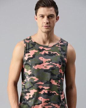 camouflage slim fit t-shirt