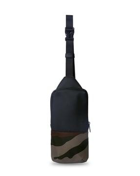 camouflage sling bag with adjustable strap