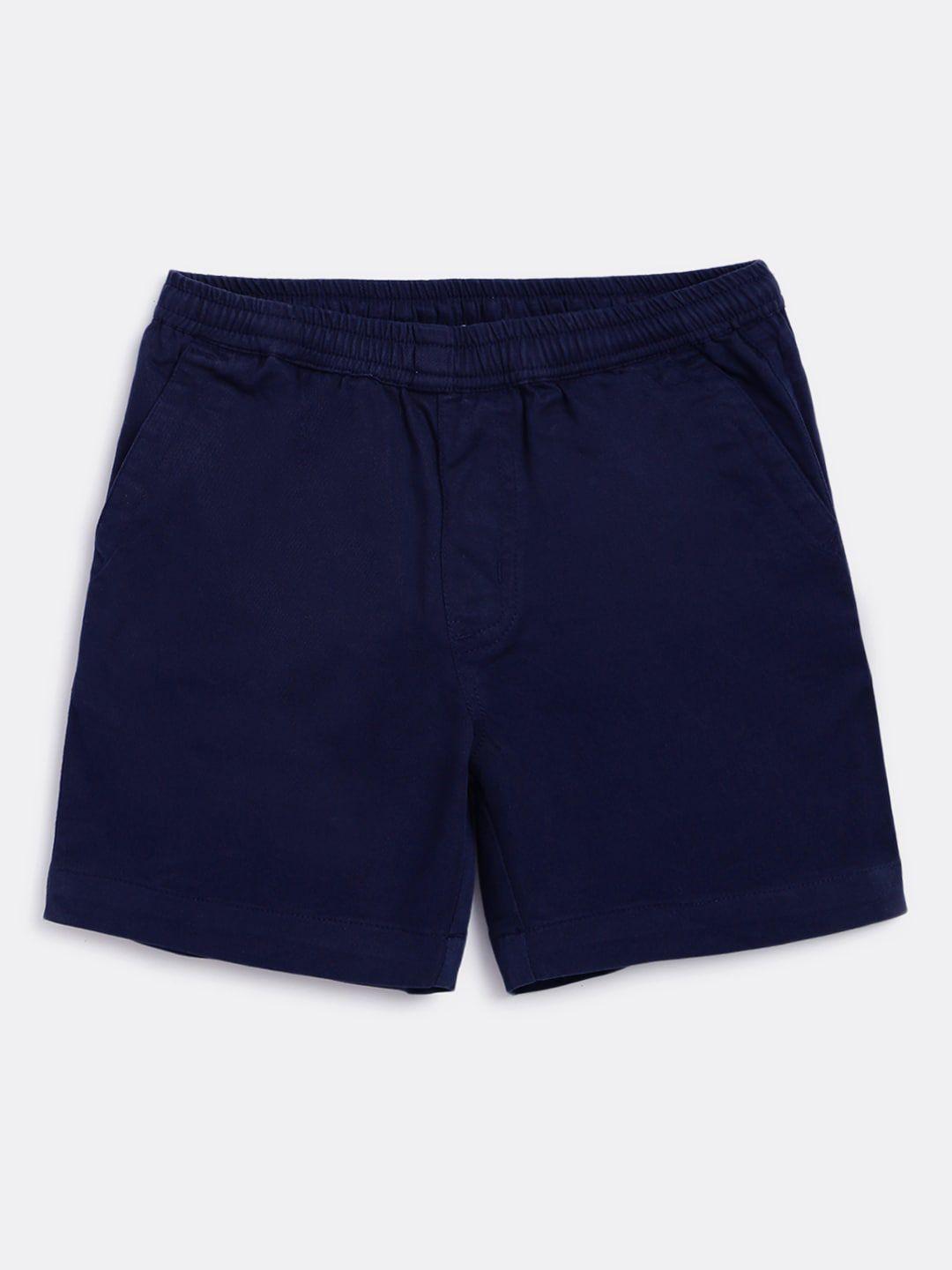 campana boys mid-rise cotton twill shorts