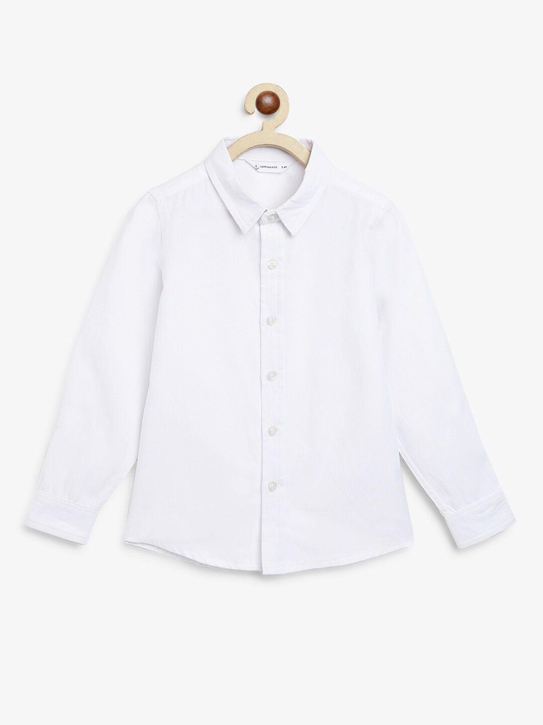 campana boys cotton oxford casual shirt