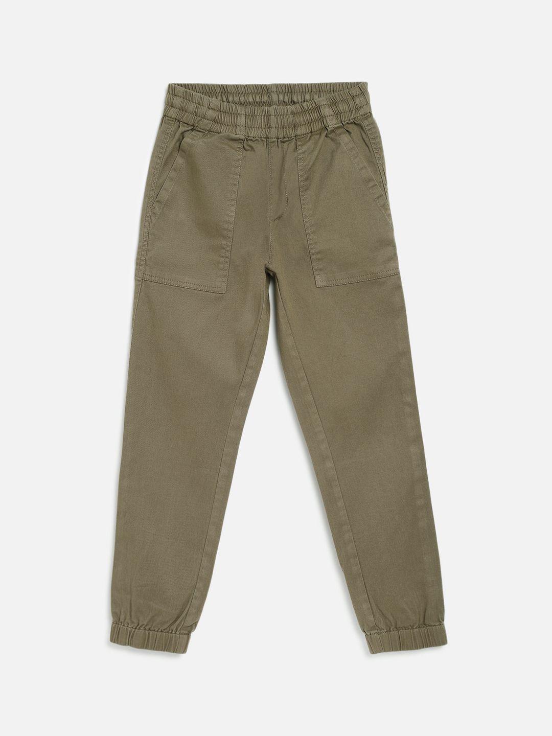 campana boys mid-rise cotton joggers