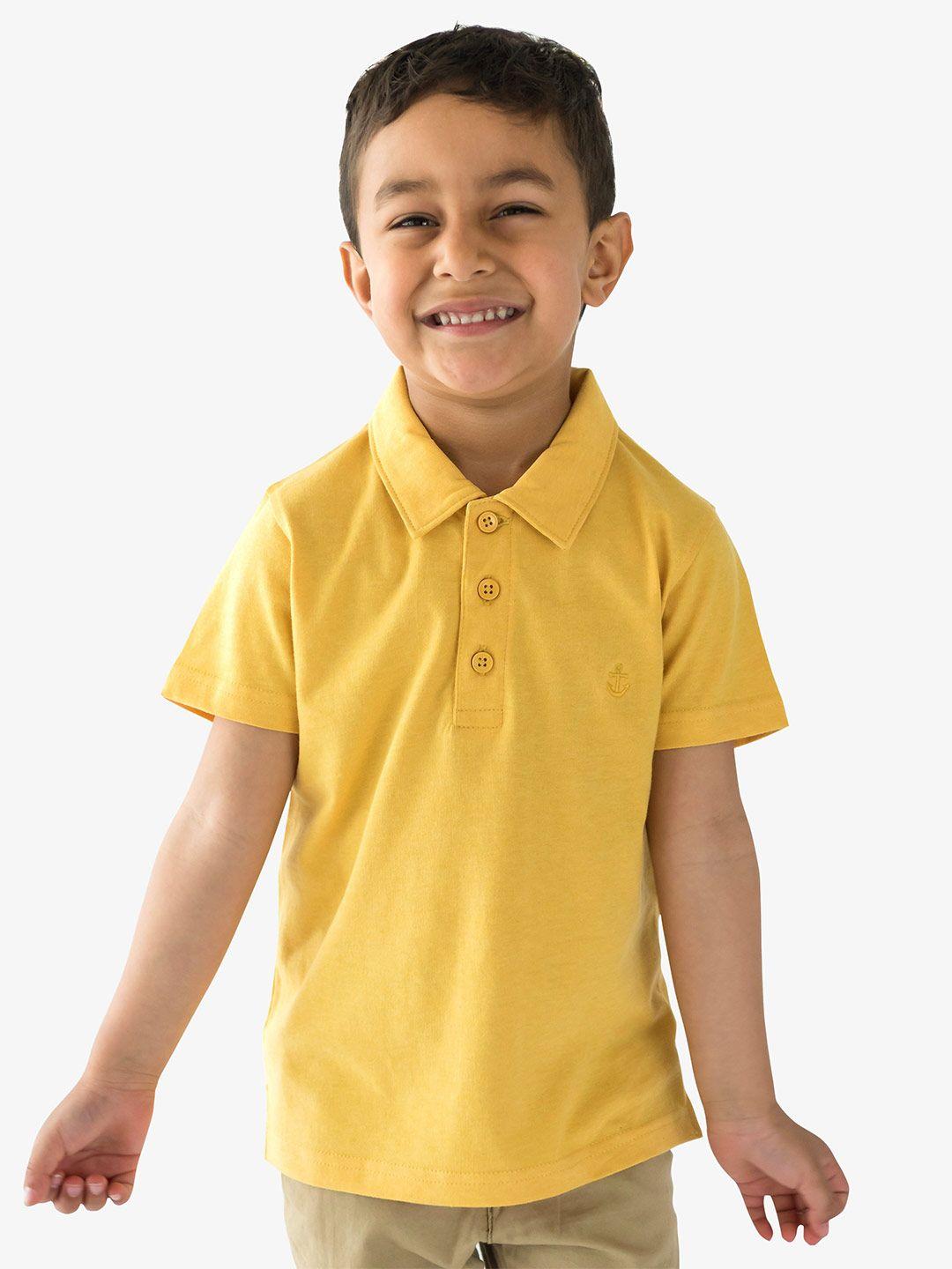 campana boys polo collar cotton t-shirt