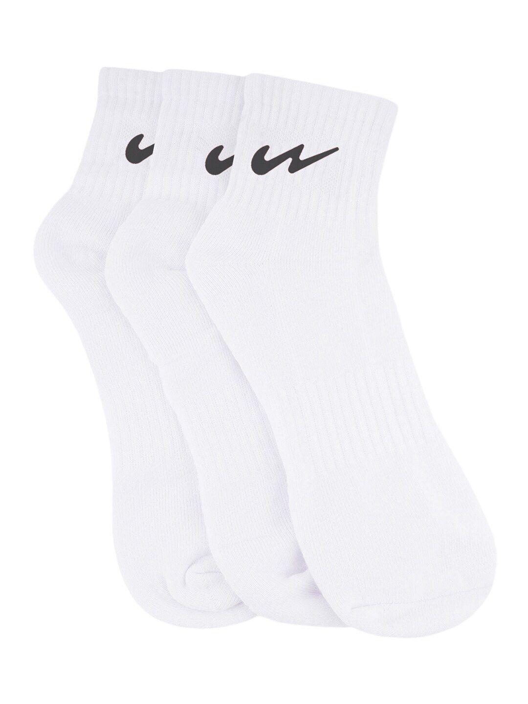 campus pack of 3 printed detail ankle-length socks