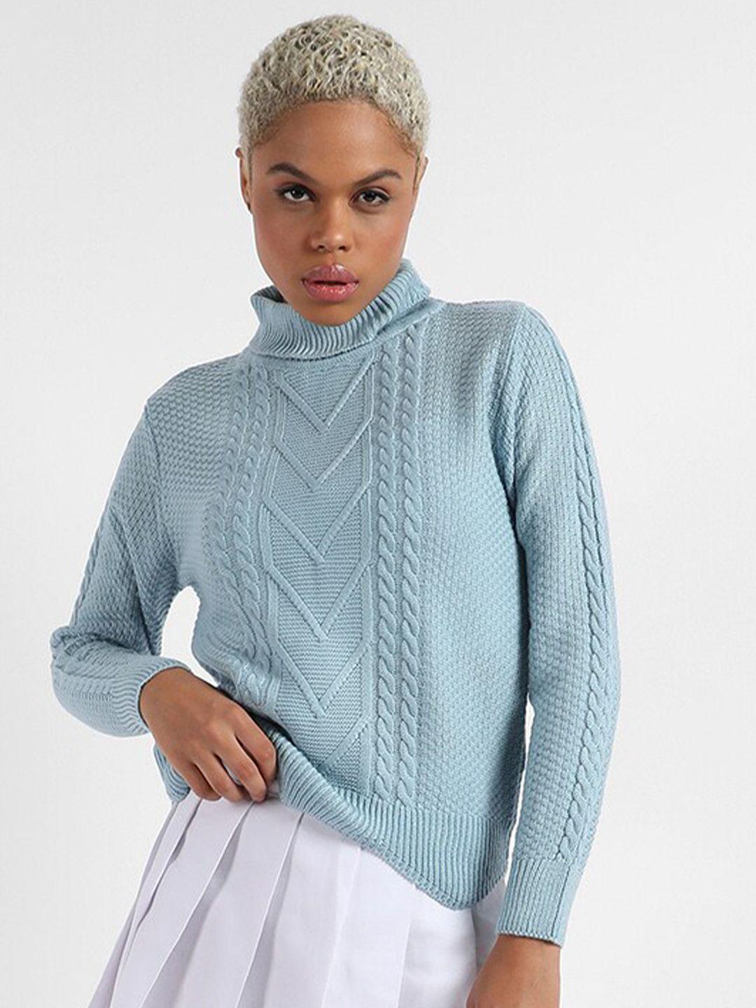 campus-sutra-blue-cable-knit-self-design-turtle-neck-acrylic-pullover