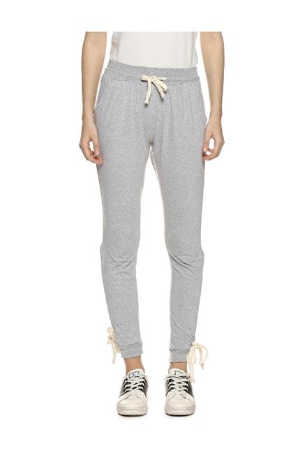 campus sutra grey textured joggers
