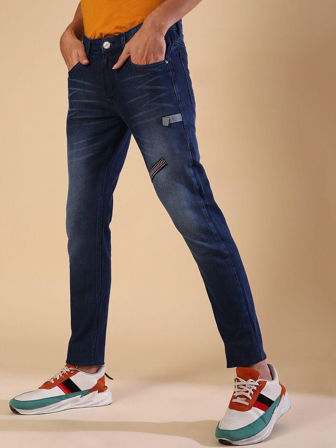 campus sutra men blue super stretchable jeans