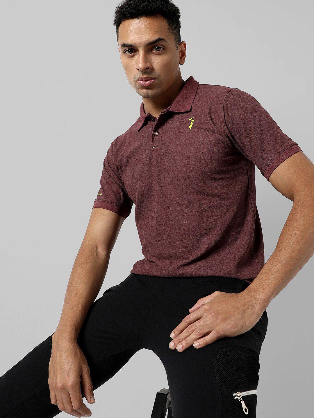 campus sutra short sleeve polo collar activewear t-shirt
