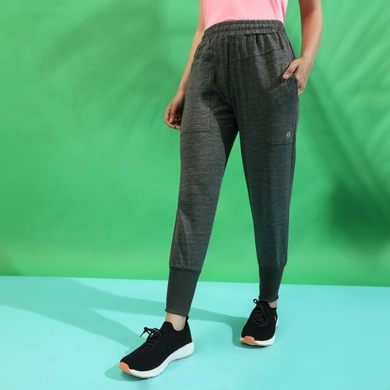 campus sutra women heathered joggers