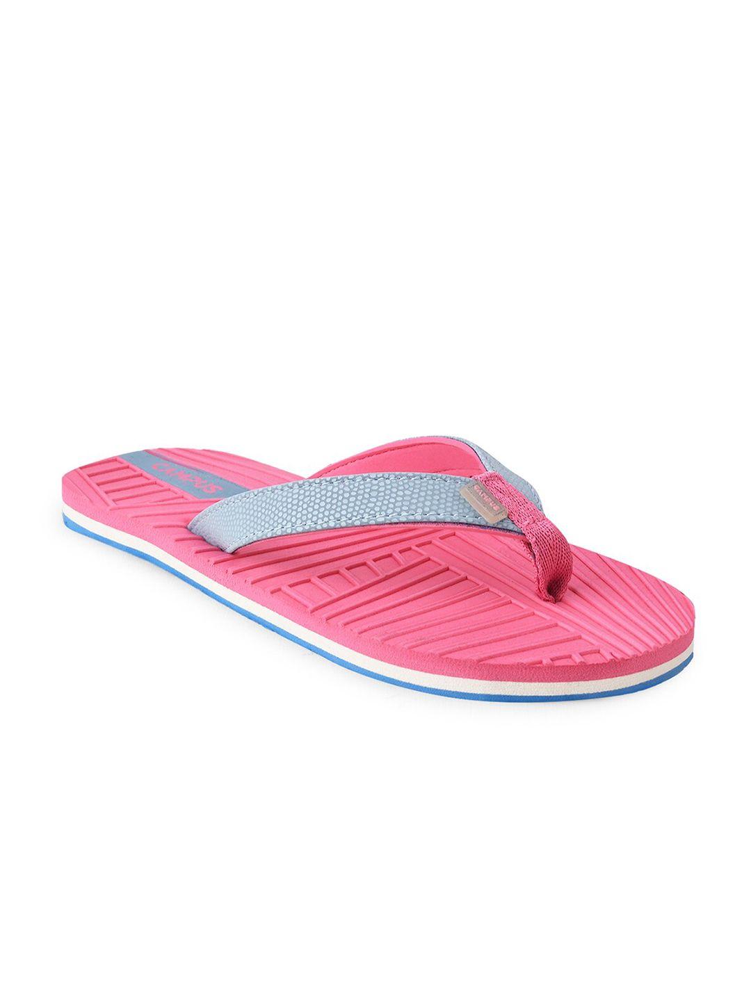 campus women pink & white thong flip-flops