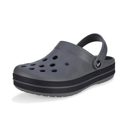 campus gc-4005 men's water-resistant sandals with back strap | soft rubber clogs | perfect summer footwear for men