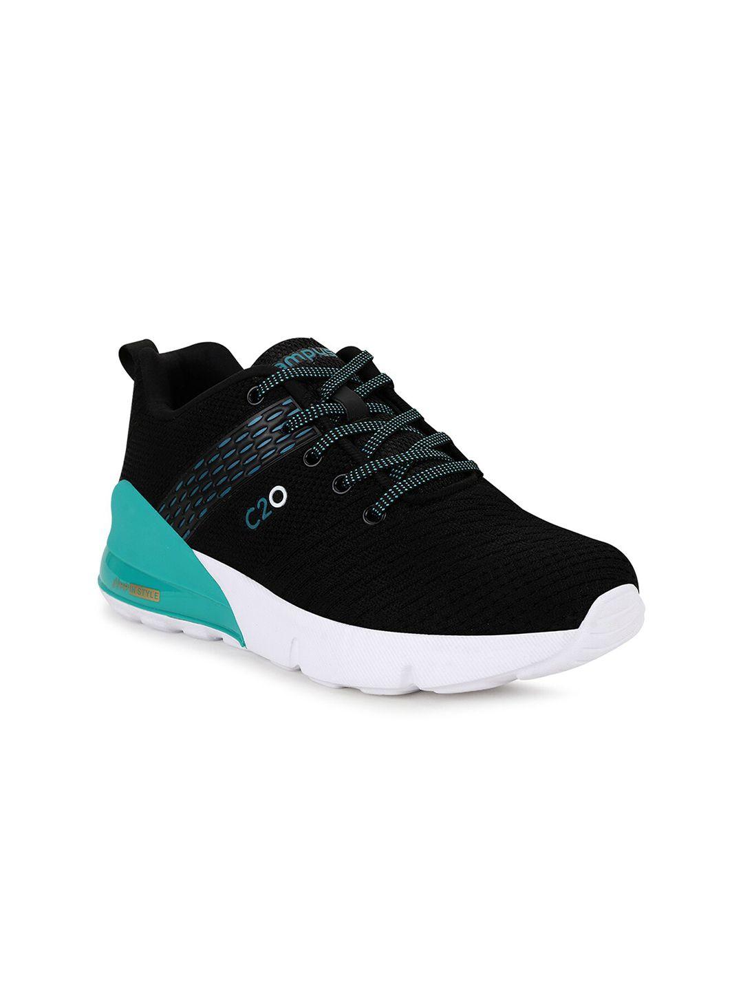 campus kids black mesh running shoes