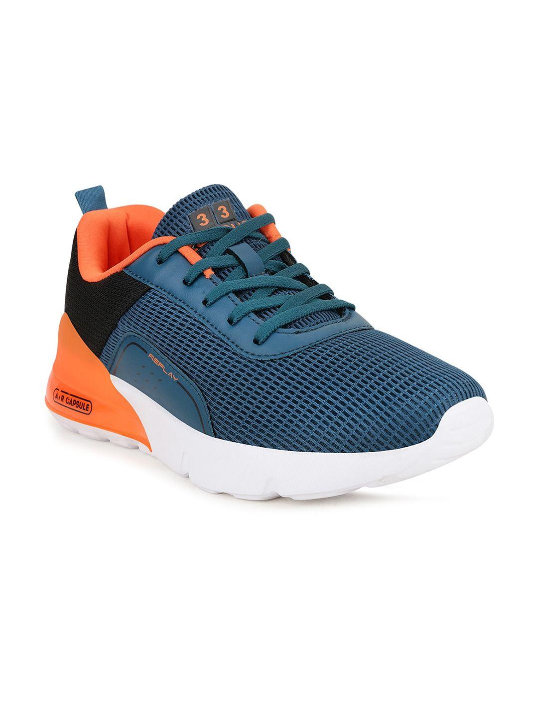 campus kids navy blue mesh running marking shoes