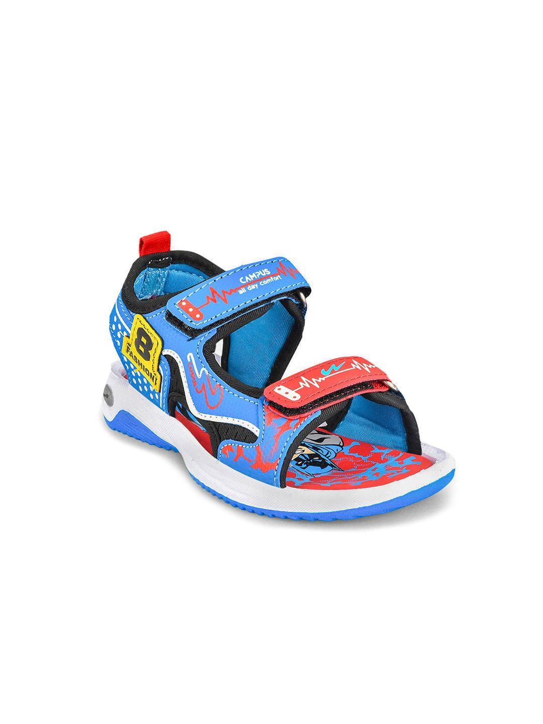 campus kids patterned sports sandals