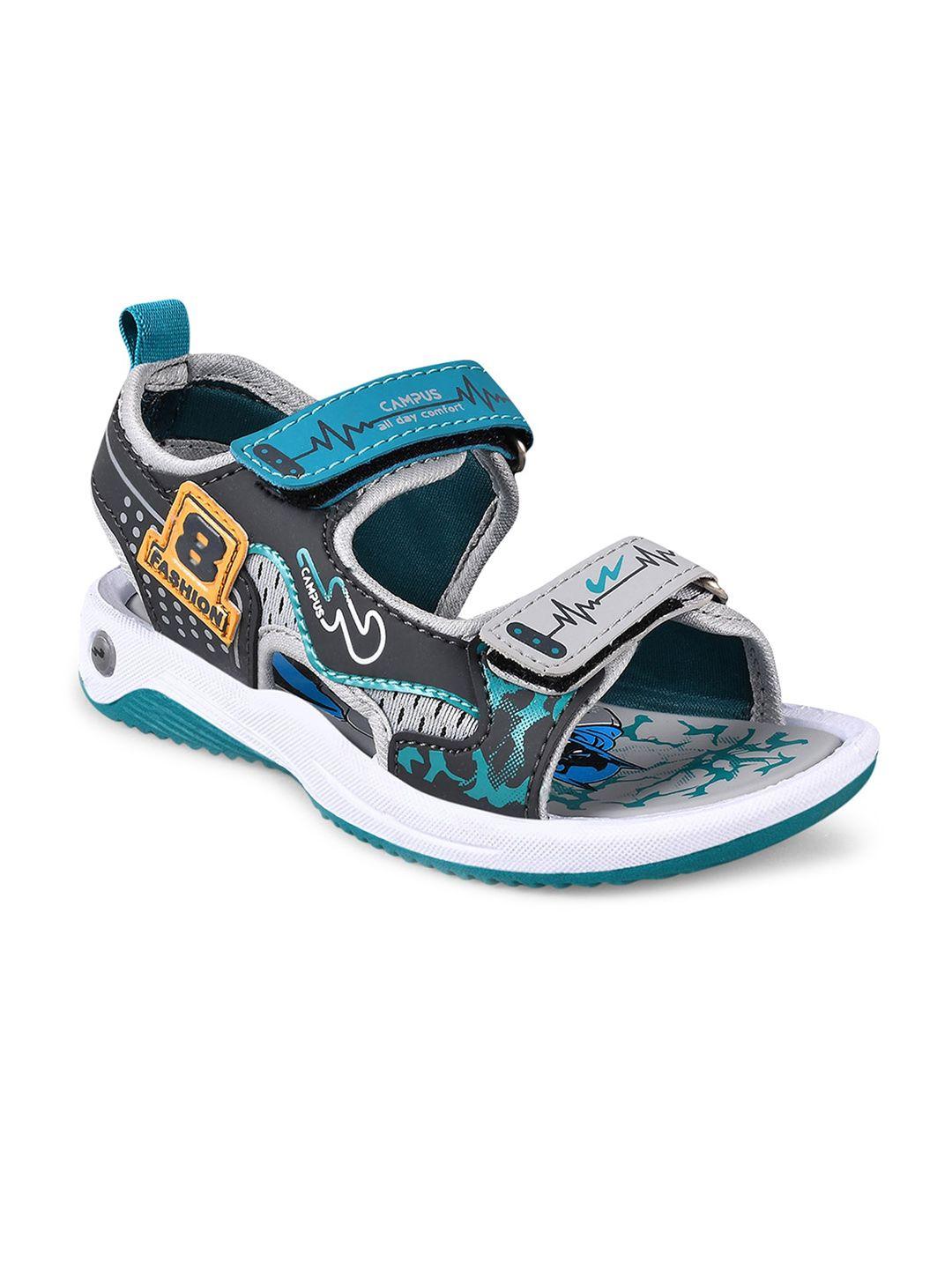 campus kids printed sports sandals