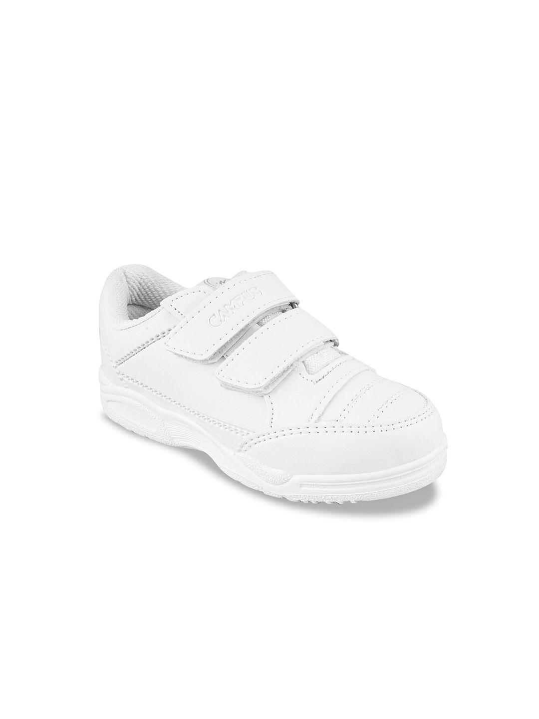 campus kids textured velcro school sneakers