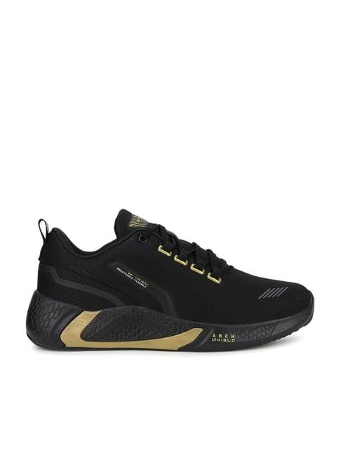 campus men's france black running shoes