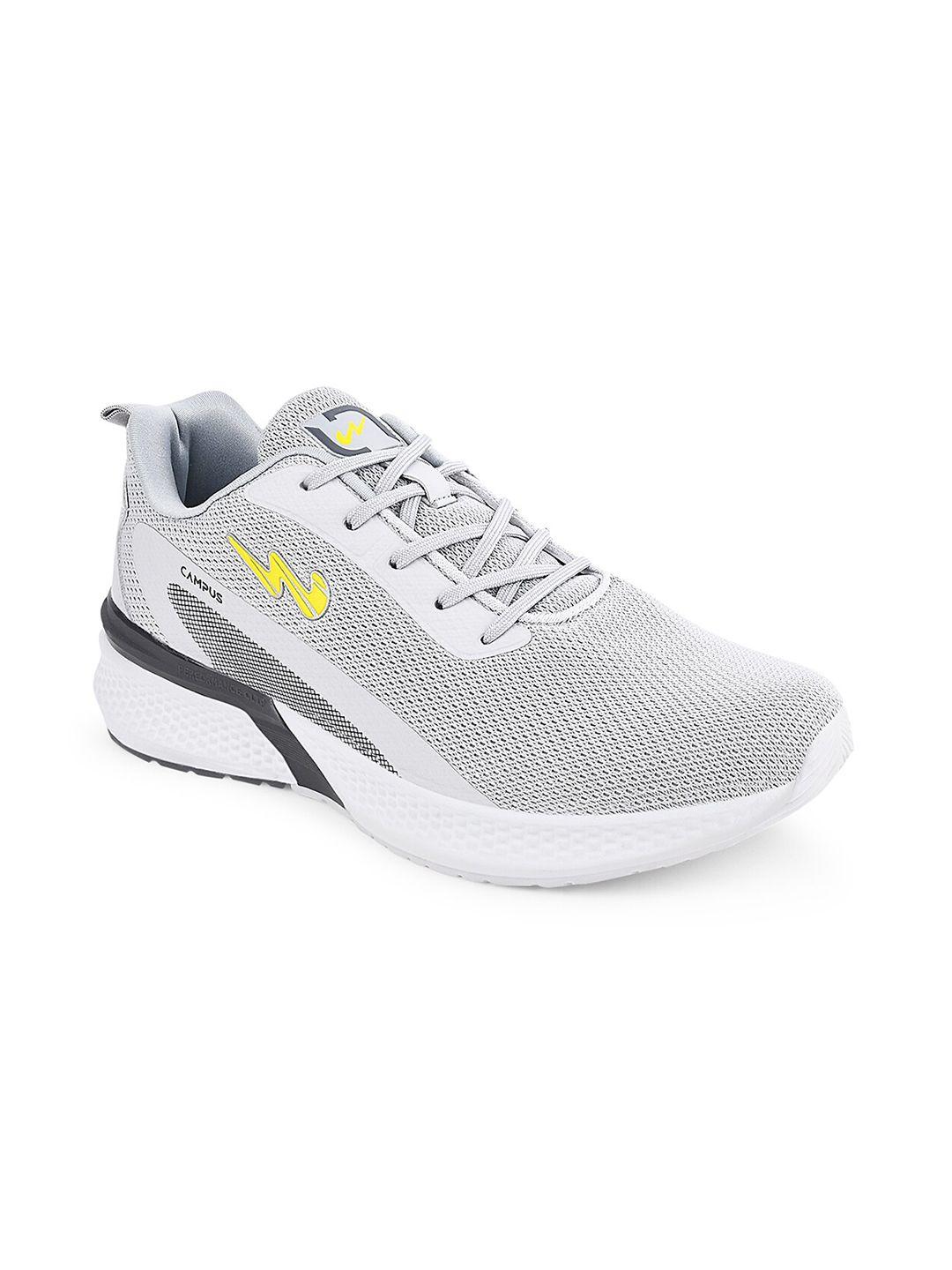 campus men's grey mesh running shoes