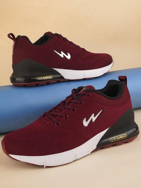 campus men's north plus maroon running shoes