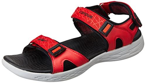 campus men's sd-pf018 rust/blk sports sandals - 6uk/india 3k-sd-pf018