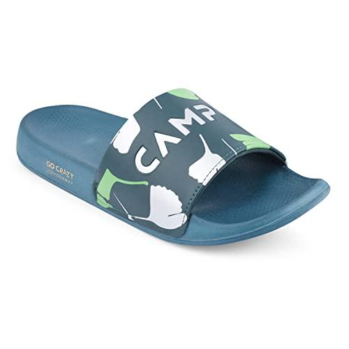 campus men's sl-433 d.grn/pista sliders - 7uk/india sl-433