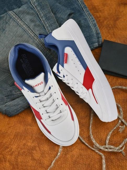 campus men's snow white casual sneakers