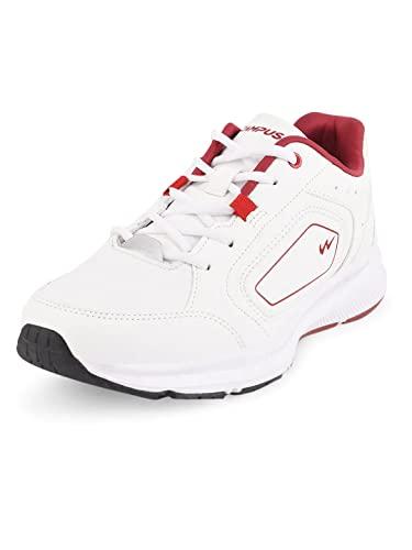 campus men's trophy wht/rust running shoes -10 uk/india