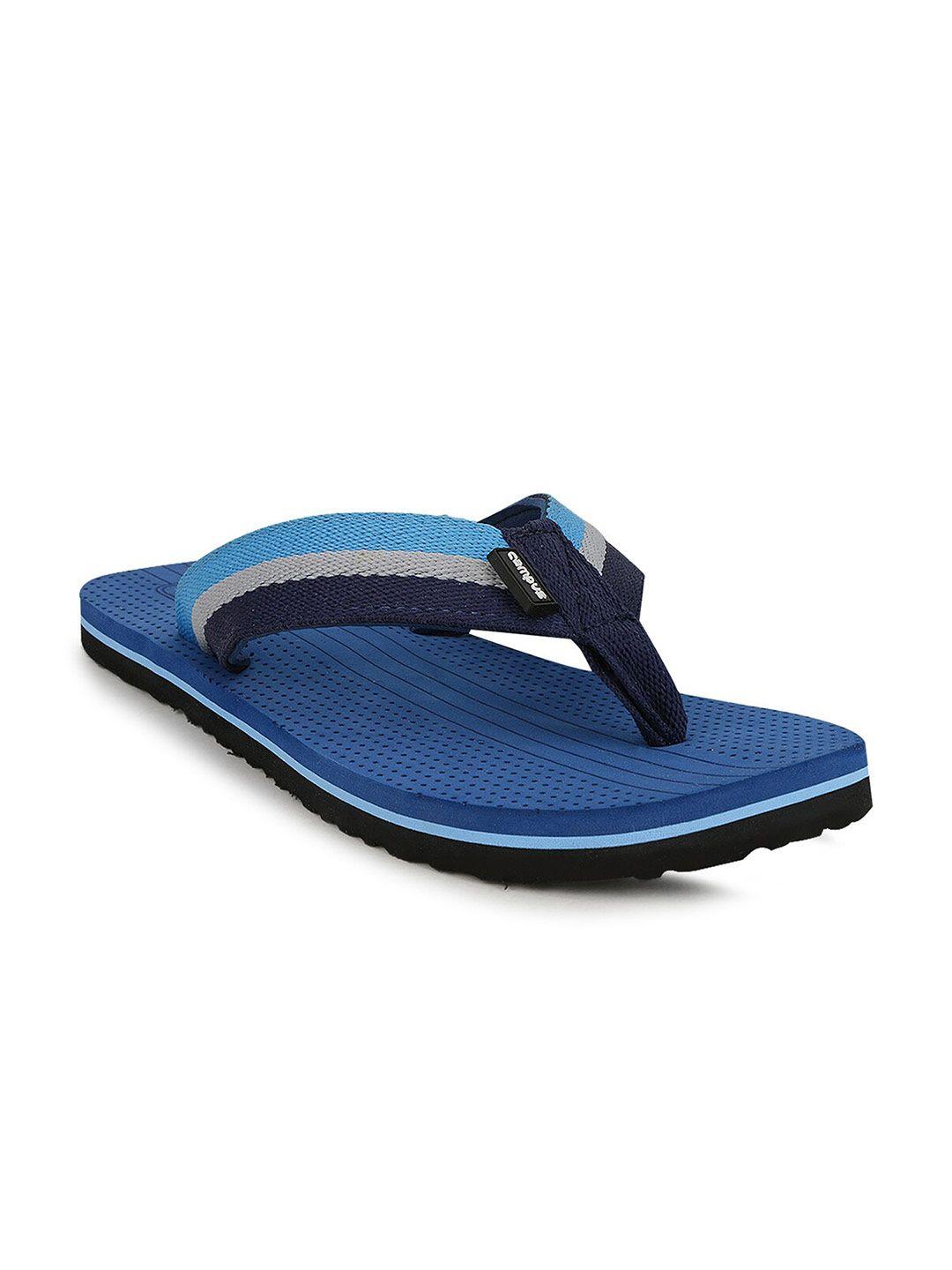 campus men blue & black thong flip-flops